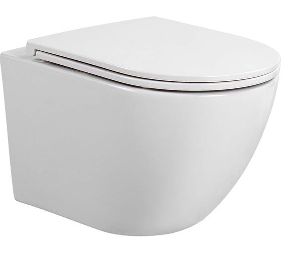 Изображение товара Подвесной унитаз-компакт Aquatek Европа безободковый, смыв tornado aq1900t-00 00000132337