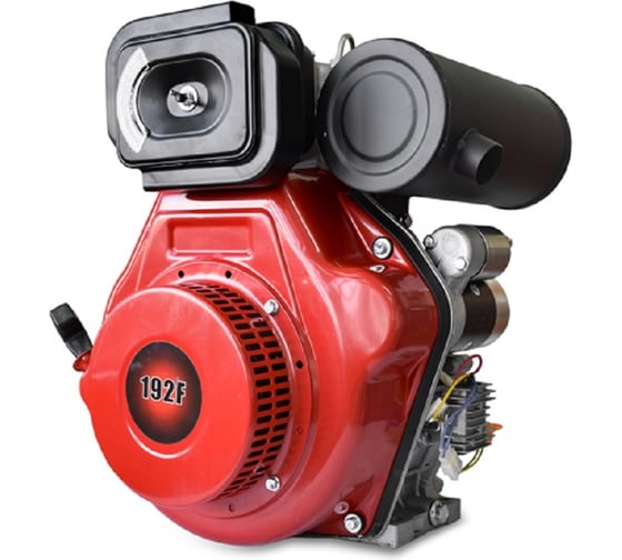 Изображение товара Дизельный двигатель ENERGY POWER 192FE (V-тип, эл. запуск) без топливного бака REDVOLT 192F-V-E-W