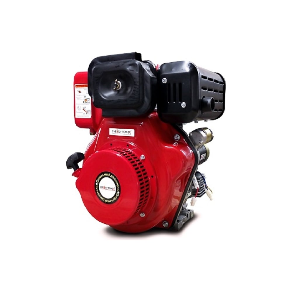 Изображение товара Дизельный двигатель REDVOLT 192FE V-тип с электро запуском для генераторов