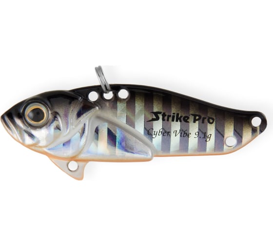 Изображение товара Блесна Strike Pro Cyber Vibe 35 цвет: A70-713 Black Silver OB JG-005A#A70-713