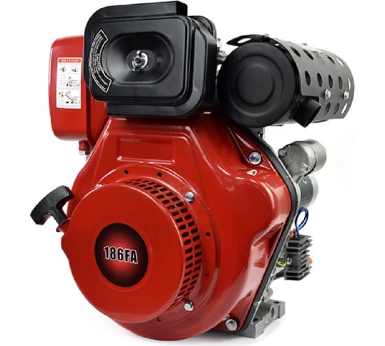 Изображение товара Дизельный двигатель ENERGY POWER 186FAE (S-тип, эл. запуск) 25x63 мм REDVOLT 186FA-S-E