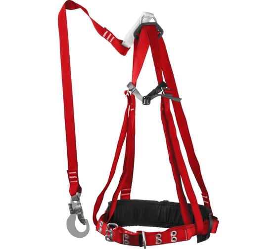 Изображение товара Лямочный пояс Зубр Урал, ленточный строп с амортизатором, 11583