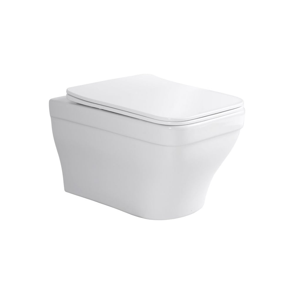 Изображение товара Подвесной безободковый унитаз Aquatek АМАДЕО 515x370x315 мм с мягким сиденьем