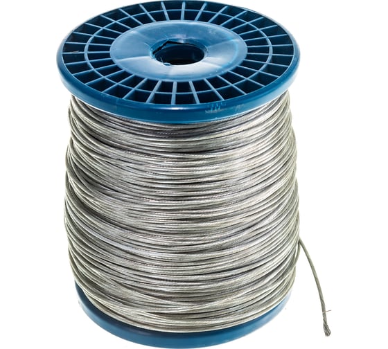 Изображение товара Стальной трос Метизный двор 1,5 мм DIN 3055, 200 м 4690441030313