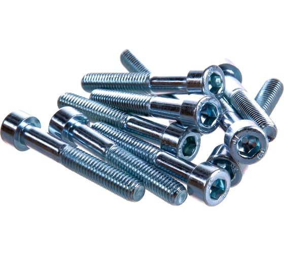 Изображение товара Болт с цилиндрической головкой и внутр. шестигр. Метизный двор 6x40 DIN 912. 10 шт. 4607173906373