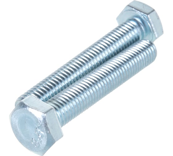 Изображение товара Болт с шестигранной головкой Метизный двор 10x60 DIN 933, 2 шт. 4607173906175