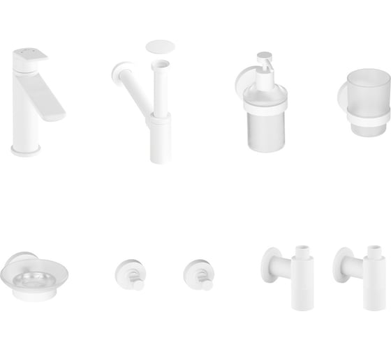 Изображение товара Смеситель для раковины Wellsee ICON! for life в наборе 8 в 1 201000345