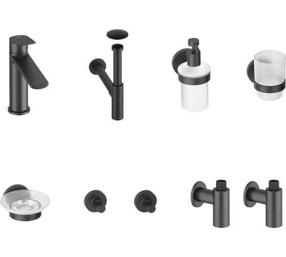 Изображение товара Смеситель для раковины Wellsee ICON! for life в наборе 8 в 1 201000402