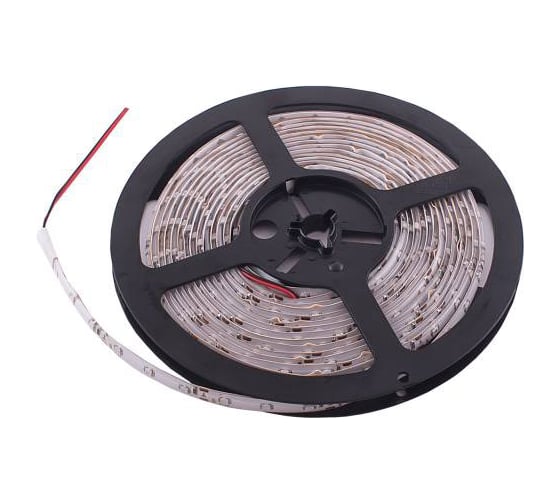 Изображение товара Светодиодная лента SKYWAY 500см, 300 SMD диодов 3528 синяя (катушка) белая основа S03201024