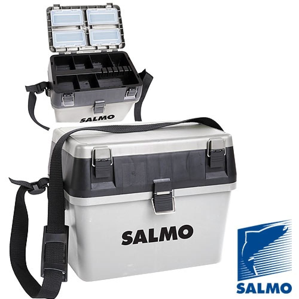 Зимний двухъярусный рыболовный ящик Salmo рыболовный ящик salmo