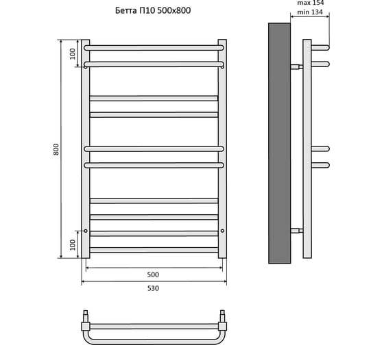 Изображение товара Полотенцесушитель Aquatek бетта 00000132981