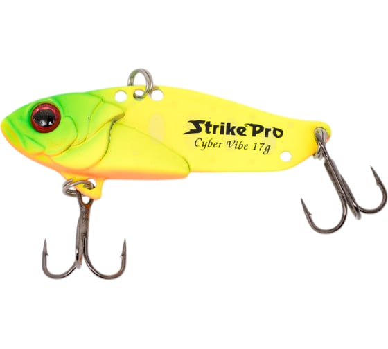 Изображение товара Блесна Strike Pro Cyber Vibe 55 цвет: A178S Lemon Mat Tiger JG-005D#A178S