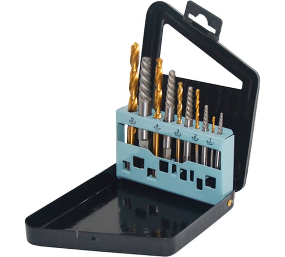 Изображение товара Набор экстракторов и сверл M5-M19, 10 предметов AIST 67310510 00-00005941