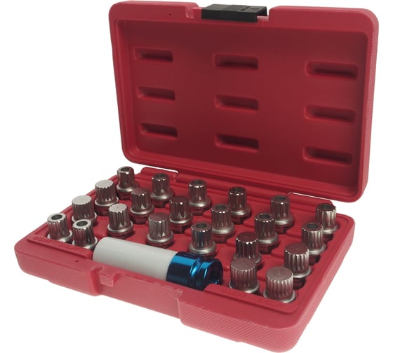 Изображение товара Набор головок для секретных болтов VW 23 предметов JTC 6743