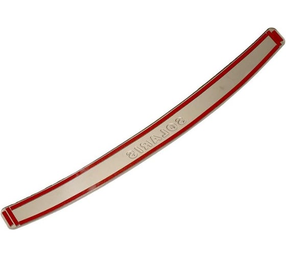 Изображение товара Накладка бампера декор HYUNDAI Solaris 2014-2017 хэтчбэк, штамп нержавеющая сталь DolleX NBI-050