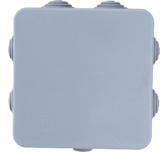 Изображение товара Распределительная коробка Промрукав для о/п безгалогенная HF атмосферостойкая 80х80х40 40-0215