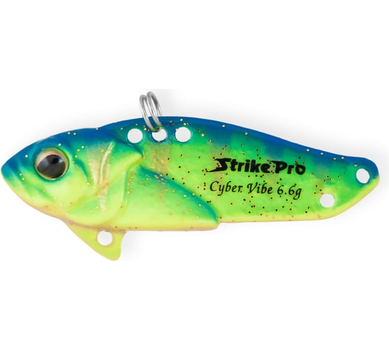 Изображение товара Блесна Strike Pro Cyber Vibe 75 цвет: A172FL Glowing Blue Lemon JG-005F#A172FL