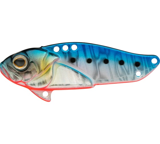 Изображение товара Блесна Strike Pro Cyber Vibe 75 цвет: A234-SBO-LU Blue Back Silver OB Fluo JG-005F#A234-SBO