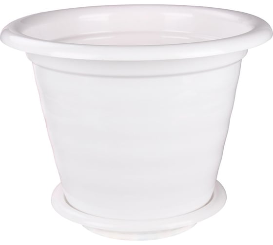 Изображение товара Цветочный горшок ЗПИ Альтернатива Виола 10 л, белый М1347