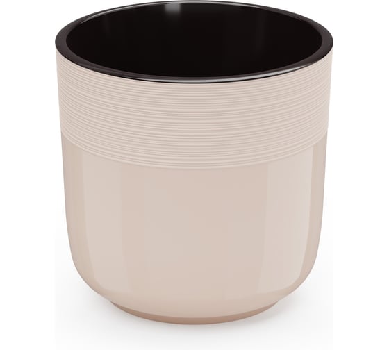 Изображение товара Цветочный горшок ЗПИ Альтернатива Линель 2,7 л, двойной, бежевый М8699