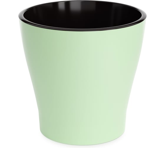 Изображение товара Цветочный горшок ЗПИ Альтернатива Лея 3,6 л, двойной, светло-зеленый М8268