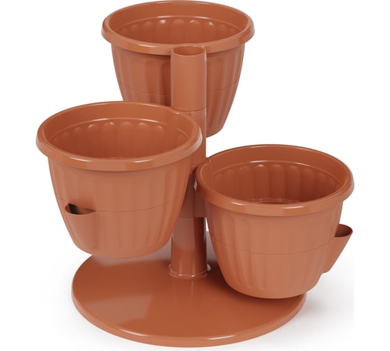 Изображение товара Цветочный горшок ЗПИ Альтернатива Каскад 0,7 л, терракотовый М8068