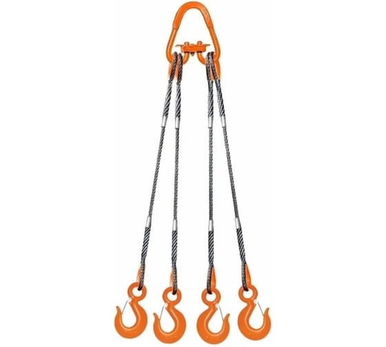 Изображение товара Канатный строп ПромСтроп 4СК 6,3/1500 (опрессовка) 4687203603113