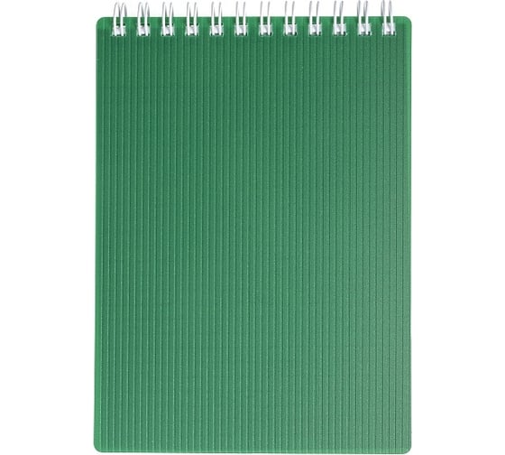 Изображение товара Блокнот Hatber VELVET 80 л, А7, клетка, зеленый, 60 шт в упаковке 081559