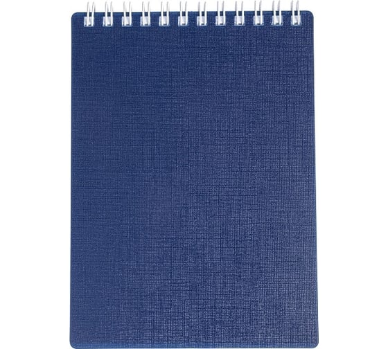 Изображение товара Блокнот Hatber CANVAS 80 л, А6, клетка, синий, 48 шт в упаковке 081528