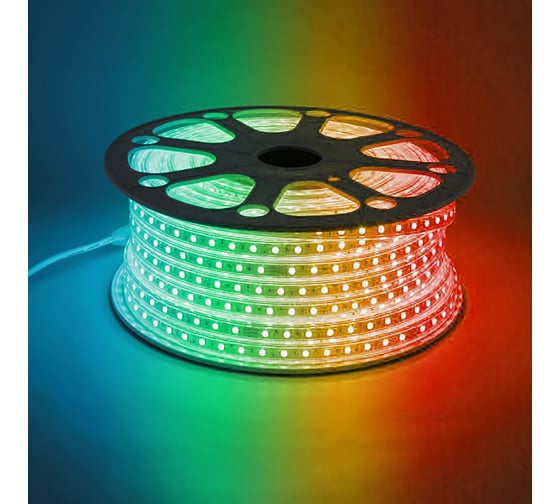 Изображение товара Светодиодная лента FERON 60SMD 5050 /м 11Вт/м 230V IP65 50м, RGB, LS706 32718