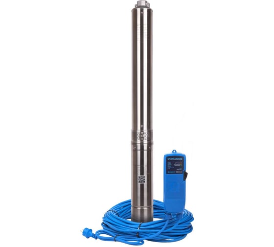 Изображение товара Скважинный насос AQUARIO с плавным пуском ASP1,8E-63-90(P) с встроенным конденсатором, кабель 60 м 3463