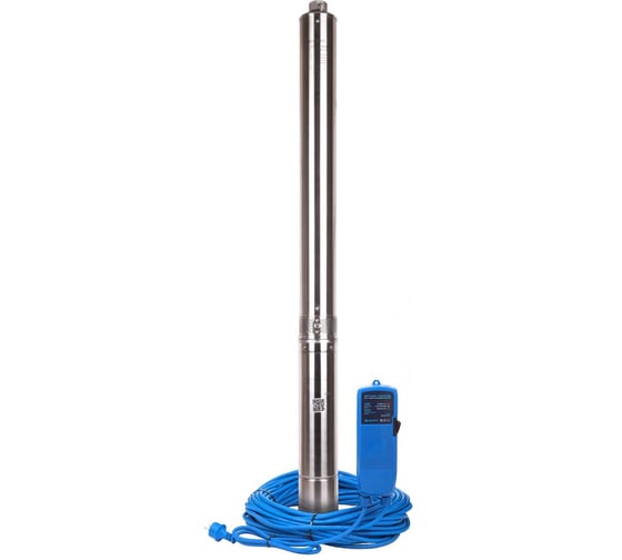 Изображение товара Скважинный насос AQUARIO с плавным пуском ASP1,8E-80-90(P) с встроенным конденсатором, кабель 80 м 3480