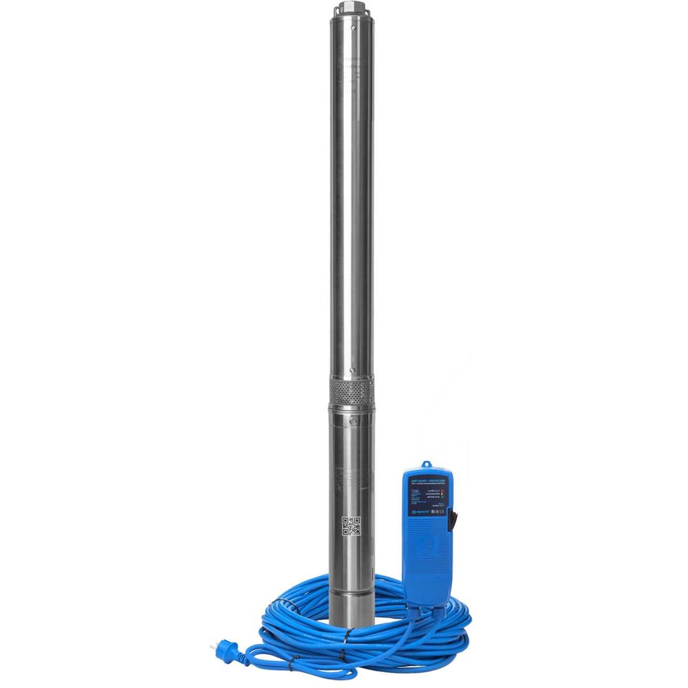 Изображение товара Скважинный насос AQUARIO ASP1E-75-75(P) с плавным пуском 50 м кабель нержавеющая сталь