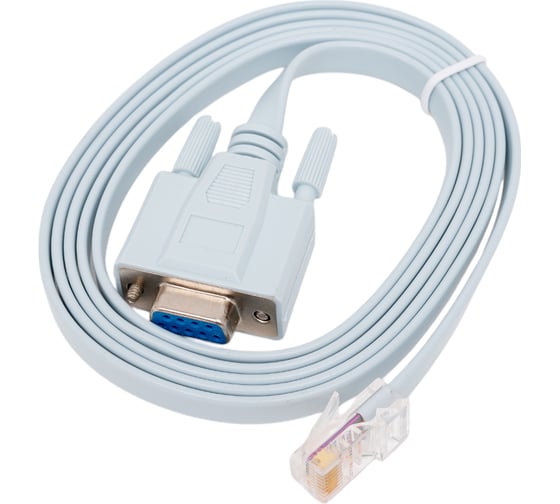 Изображение товара Кабель для подключения сетевого оборудования к компьютеру по станадрту RS-232 OSNOVO Console-RJ45-DB9F Разъемы: 1 x Rj45; 1 x DB9 (female). Длина 1,2м. sct1354