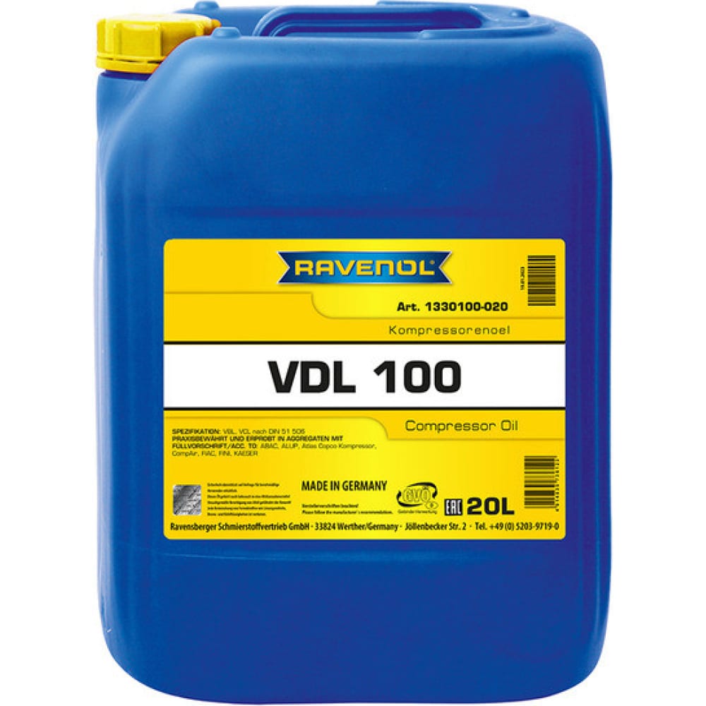 Компрессорное масло RAVENOL масло компрессорное mannol compressor oil iso 100 мин 1л