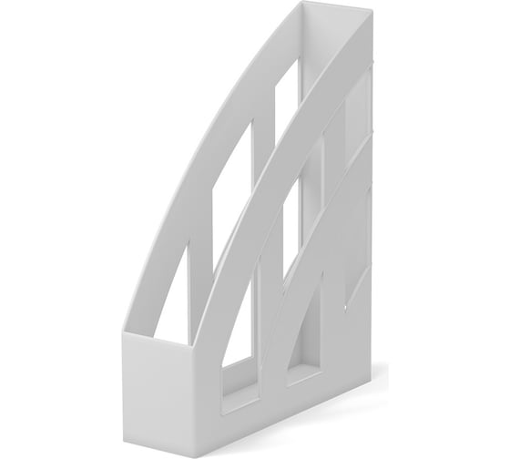 Изображение товара Подставка для бумаг ErichKrause Office, Classic вертикальная, пластиковая, 75 мм, белый 53241