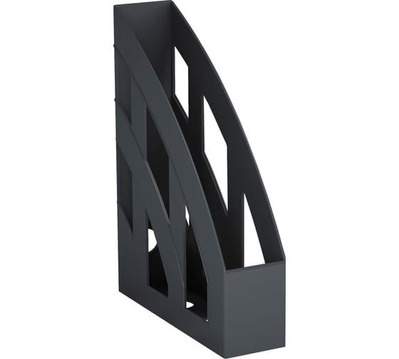 Изображение товара Подставка для бумаг ErichKrause Office, Classic вертикальная, пластиковая, 75 мм, черный 15119