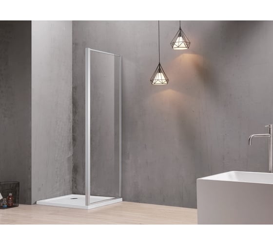 Изображение товара Боковая часть душевого ограждения SANTREK AQUA Time- SP-1000-C-Chrome 1000x1950 стекло прозрачное 6мм, профиль Хром 314660