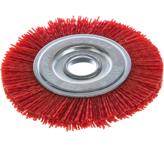 Изображение товара Щетка дисковая (125х22 мм; нейлоновая проволока с абразивным покрытием) ЗУБР 35160-125_z01