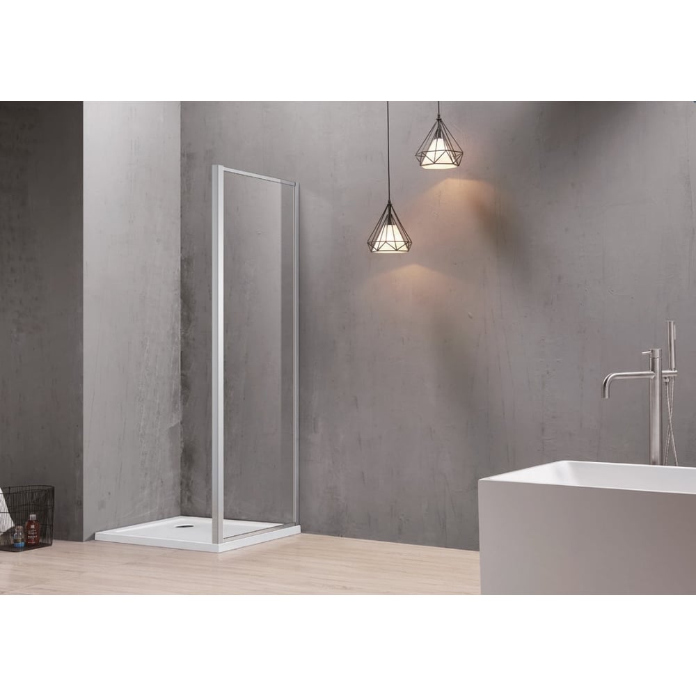 Изображение товара Боковая часть душевого ограждения SANTREK AQUA Time- SP-1000-G-Chrome 1000x1950 стекло 6мм