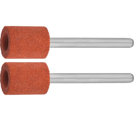 Изображение товара Набор абразивных шлифовальных втулок (2 шт; 9.5x12.7x3.2 мм; 45 мм, p. 120) Зубр 35911