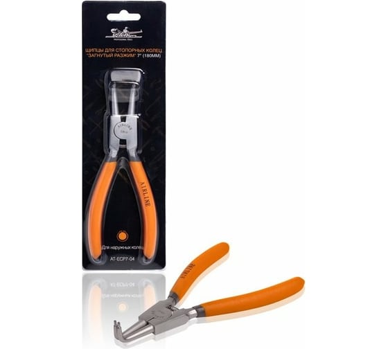 Изображение товара Съёмник наружных стопорных колец Airline загнутый разжим 7" 180 мм AT-ECP7-04