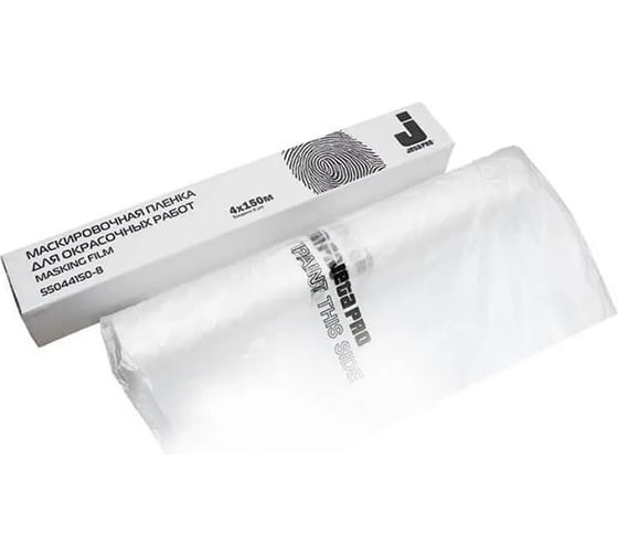 Изображение товара Маскировочная пленка Jeta PRO рул. 4x150 м, 11 мкм, белый прозрачный полиэтилен в инд. уп. 55044150/11
