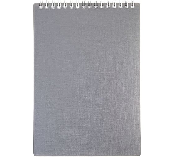 Изображение товара Блокнот Hatber CANVAS 80 л, А5, клетка, серый, 56 шт в упаковке 081523