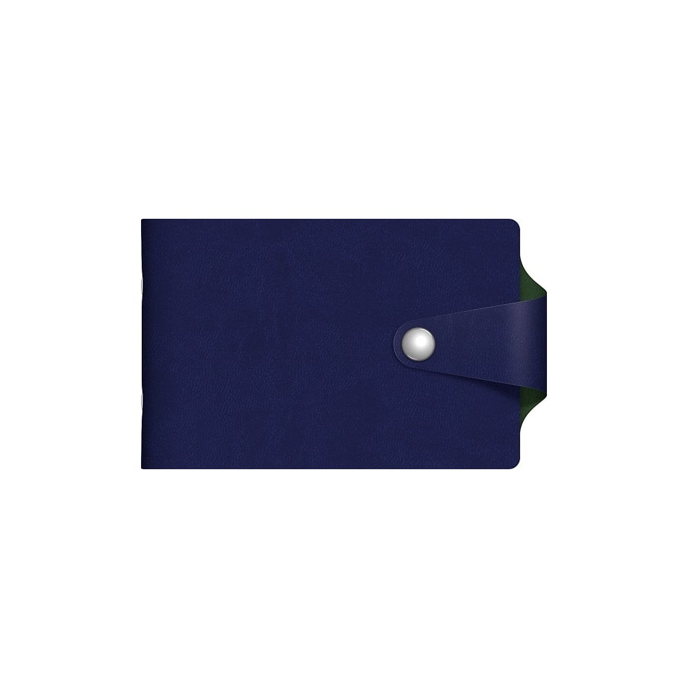 Изображение товара Визитница Hatber VIVELLA BICOLOUR с 12 карманами двухцветная синяя зеленая