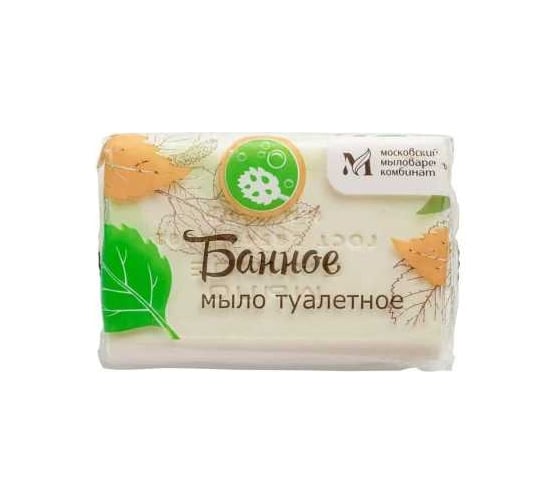 Изображение товара Туалетное мыло ММК 200 гр. "Банное"  в цветной обертке флоупак марки Ординарное МКТУ0121