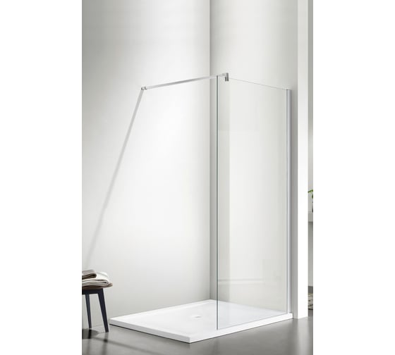 Изображение товара Душевое ограждение SANTREK AQUA Тour - SG-1400-С-Chrome 1400x1950 стекло прозрачное 6мм, профиль хром (штанга в комплекте) 314206