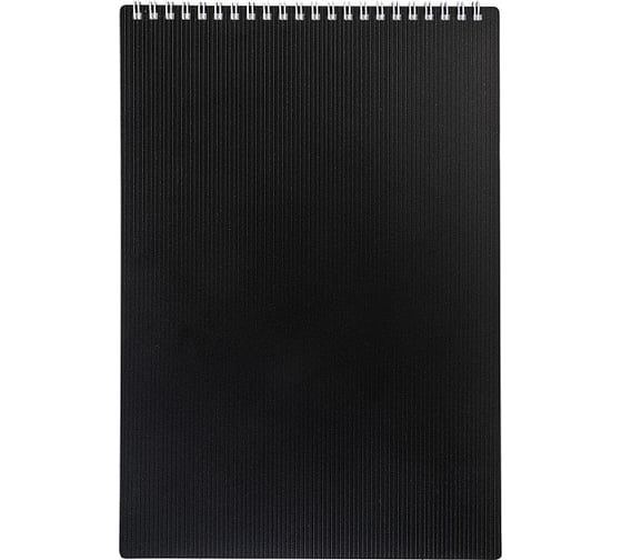 Изображение товара Блокнот Hatber VELVET 80 л, А4, клетка, черный, 24 шт в упаковке 081540