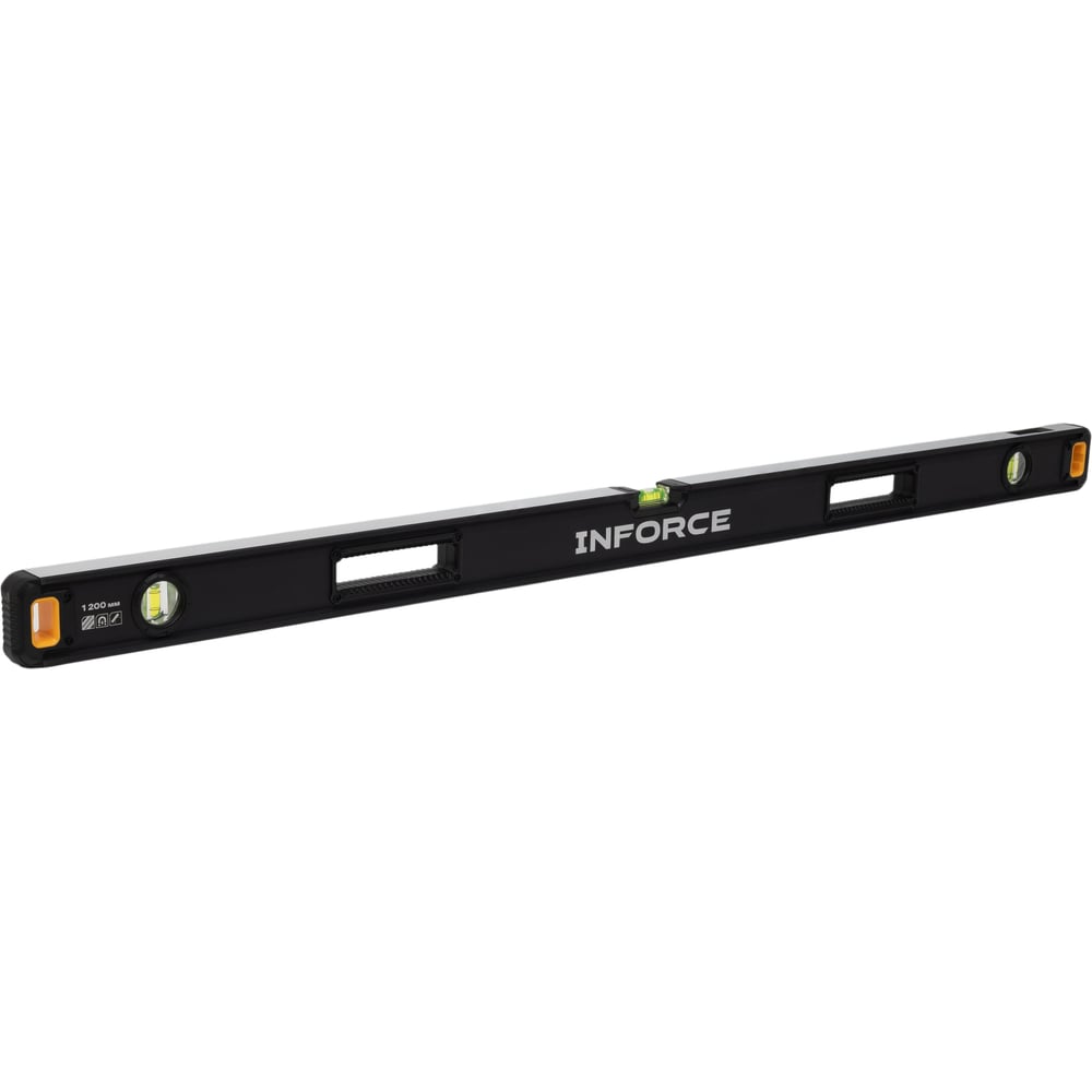 Изображение товара Профессиональный магнитный уровень Inforce 1200мм, брусковый, регулируемый