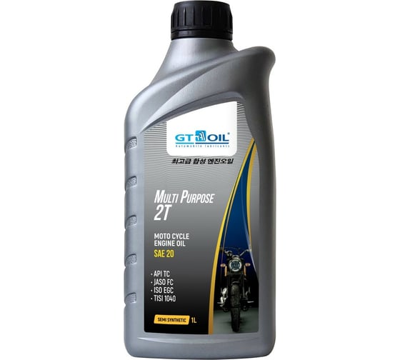 Изображение товара Масло Multi Purpose 2T, SAE 20, API TC, 1 л GT OIL 8809059407660